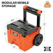KLEIN TOOLS Rolling / Orange / 250.0 pounds Tool Boxes