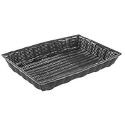 HUBERT Black / 18"Lx12"Wx2.5"H / Modern Shelf Baskets
