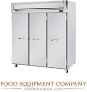Beverage-Air HRP3-1S Horizon Series Three Sections Solid Door Reach-In Refrigerator 74 cu.ft. capacity Stainless Steel Front and Sides Aluminum