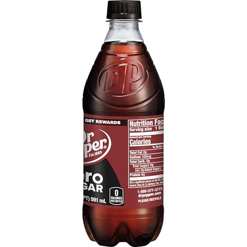 Dr Pepper 20 Fl Oz (Pack of 1) / Black / 1 Soft Drinks