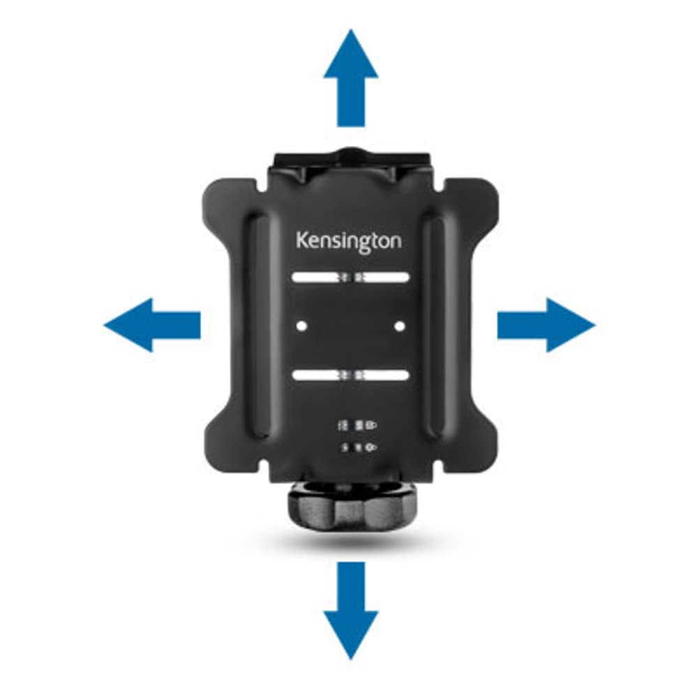 Docking Station Mounting Bracket () by Kensington – Universal, Aluminium, Black, Model K34050WW