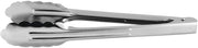 HUBERT Stainless Steel Scalloped Hinged Tong - 9 1/2"L