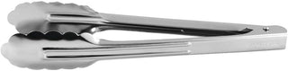 HUBERT Stainless Steel Scalloped Hinged Tong - 9 1/2"L
