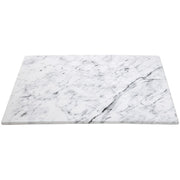 Marble-Look Melamine Deli Riser - 12" L x 24" W x 3/4" H by HUBERT – Large, Melamine, White, Model H0295-MARBLE