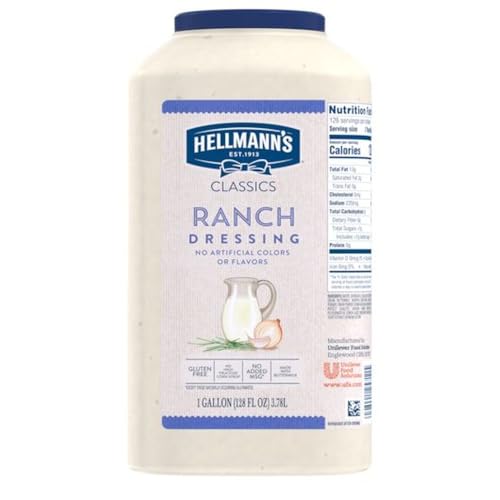 HELLMANN'S Ranch / 128 Ounce (Pack of 4) / Off white Ranch