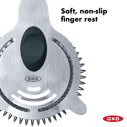 OXO Double Jigger + Cocktail Strainer / Standard / Silver Jiggers