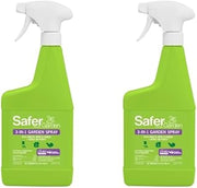 Safer Brand 5452 3-in-1 32-Ounce Ready-to-Use Garden Spray (2 Pack)