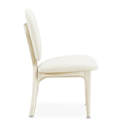 Brand Camellia Field Caramel Vanity Chair by Michael Amini – 27"D x 21"W x 38"H, Solid; Manufactured Wood, Caramel, Model N9090244-134