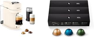 Nespresso Vertuo Next Deluxe Creamy White Bundle with Capsules