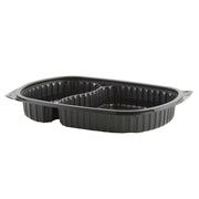 4540712 21 & 10 Oz 2 Compartment Container - 250 / CS by Anchor Packaging – 10.0 ounces, Polypropylene, Black Base, Pack of 250, Model M712/4540712