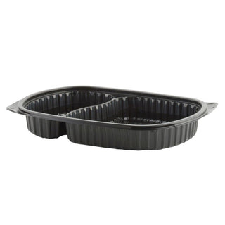 4540712 21 & 10 Oz 2 Compartment Container - 250 / CS by Anchor Packaging – 10.0 ounces, Polypropylene, Black Base, Pack of 250, Model M712/4540712
