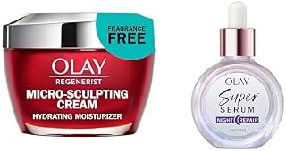 Regenerist Micro-Sculpting Cream (1.7 oz) + Olay Super Serum Night Repair (1.0 oz)