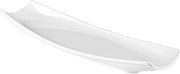 CAC China CAC Melamine Cooper Platter Boat Shape White 13-5/8"x4-3/8", Box of 12
