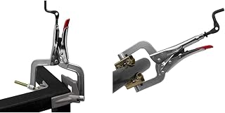 JointMaster, 90 Degree, Angle Clamping Tool, Throat Depth: 3", Max Capacity: 1-1/4", OAL: 8-1/2", Single Hand T-Joint Clamp Tool & STRONG - PG114V Strong hand Tools PG114V Pipe Pliers