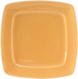 Tuxton China DYH-080L Plate, 8-1/8", square, wide rim, microwave & dishwasher safe, oven proof, fully vitrified, lead-free, ceramic, DuraTux, Pack of 12