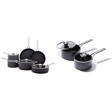Hard Anodized PFAS-Free by OXO – 10-Piece Cookware Pots and Pans Set, Aluminum, Black