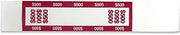 CONTROLTEK $500 Currency Strap, White/Red, 1000/Pack (560019)