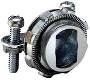 Bridgeport 566-DC2 1/2" KO Connector with Strap, Two Screws and Rectangular Throat (1000)