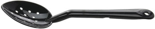 Hubert Perforated Black Polycarbonate Serving Spoon - 11"L