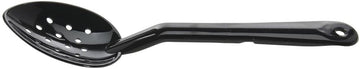 Hubert Perforated Black Polycarbonate Serving Spoon - 11"L