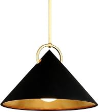 Charm 1 Light Pendant 23 in. Gold Leaf