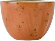 Tuxton Artisan Geode Geode Coral Reactive Natural 12-1/2-Ounce Bouillon, Case of 24, Orange; Scratch Resistant; Chip Resistant; Lead & Cadmium Free; Dishwasher, Microwave, Oven Safe