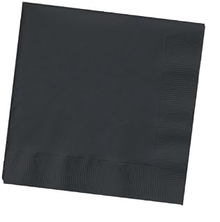 Creative Expressions Cocktail/Beverage Napkins, Black Velvet (57134B) by Creative Converting (2 Pack)