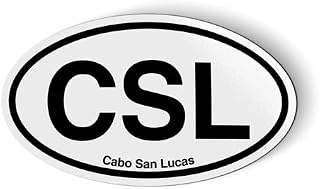 CSL Cabo San Lucas Oval - Flexible Magnet - Car Fridge Locker - 3.5"