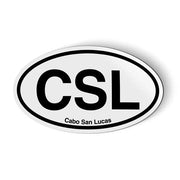 CSL Cabo San Lucas Oval - Flexible Magnet - Car Fridge Locker - 3.5" by Stickers & Tees – Small - 3.5", Vinyl, Model M-C1687-3.5in