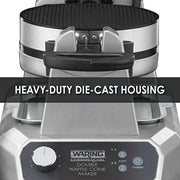 Waring Double Waffle Cone Maker / 18.62 x 12.37 x 11.25 inches / Silver Commercial Waffle Makers