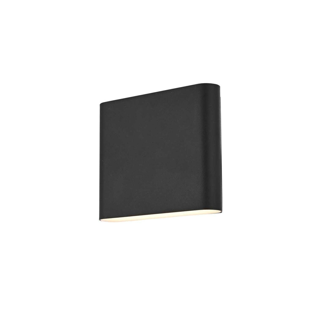 Clyde LED Outdoor Wall Sconce Black by Lighting Design – 8", Aluminum, Black, Model OD507W9BK