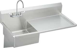 Elkay ESS4924RSACTMC Commercial 49-1/2" x 24" Wall Hung Service Sink Kit 1 Faucet Hole
