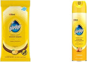 Pledge Expert Care Wood Cleaner and Polish Wipes (24 Count) and Spray (9.7 oz)