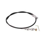 TSP - 36" Braided Stainless Steel Throttle Cable by Top Street Performance – Stock, Black, Model 81059