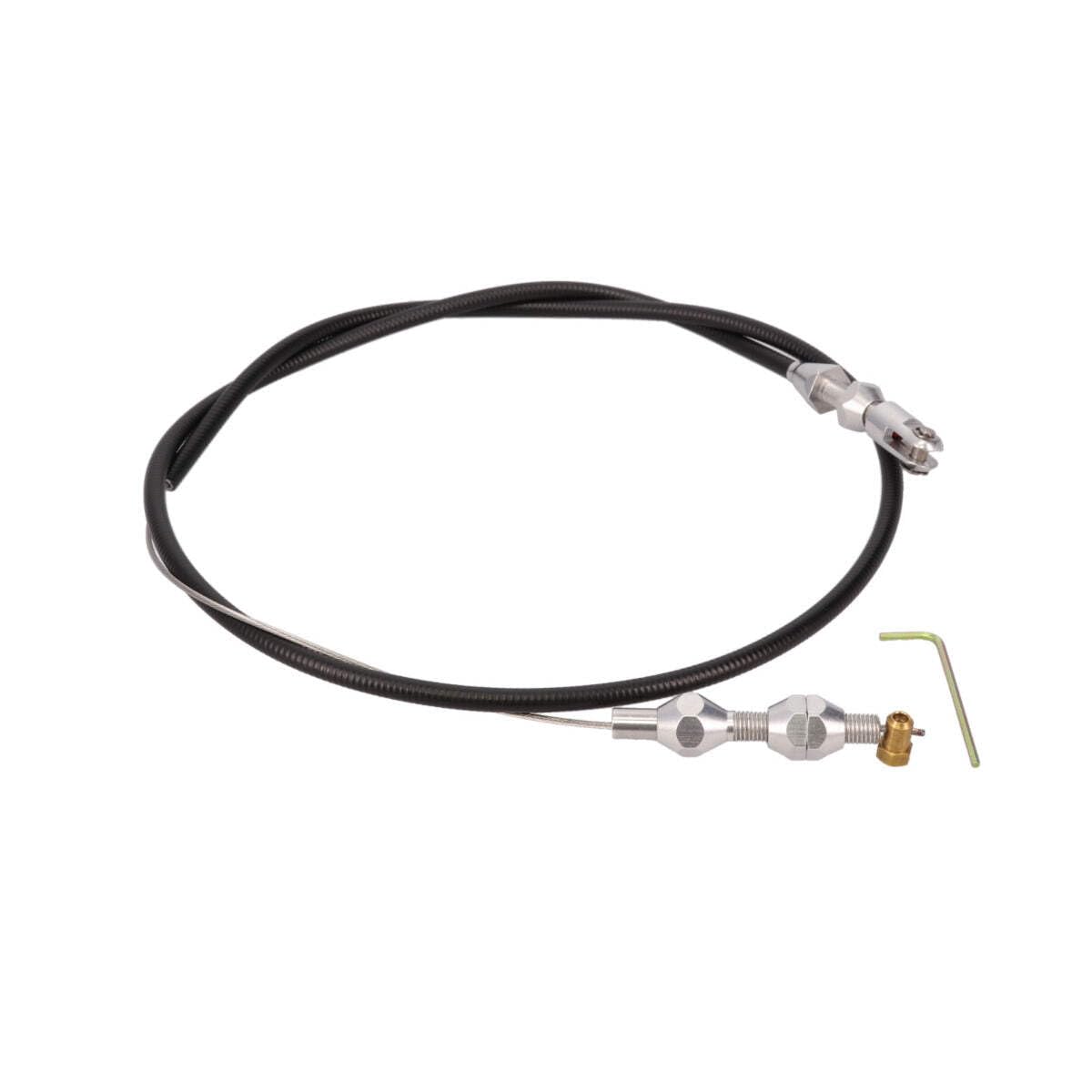 TSP - 36" Braided Stainless Steel Throttle Cable by Top Street Performance – Stock, Black, Model 81059