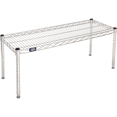 Chrome Wire Dunnage Rack by Nexel – Wire, Silver, Model P1436C