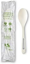 World Centric 6" Compostable Soup Spoons - Wrapped - Case of 750 - Made from TPLA Compostable Plastic - SO-PS-I