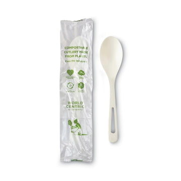 World Centric 6" Compostable Soup Spoons - Wrapped - Case of 750 - Made from TPLA Compostable Plastic - SO-PS-I – Product Details