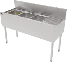 Perlick TS43L 48"W Underbar 3 Compartment Sink