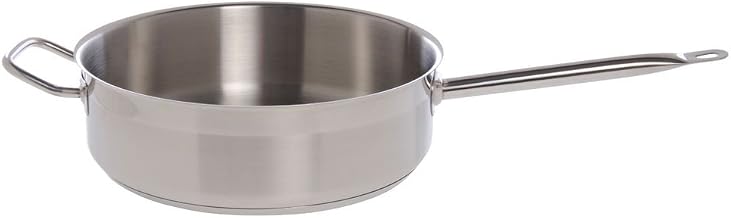 HUBERT Sauté Pan with Helper Handle 8 1/2 Quart Stainless Steel - 125/8 Dia x 4" H