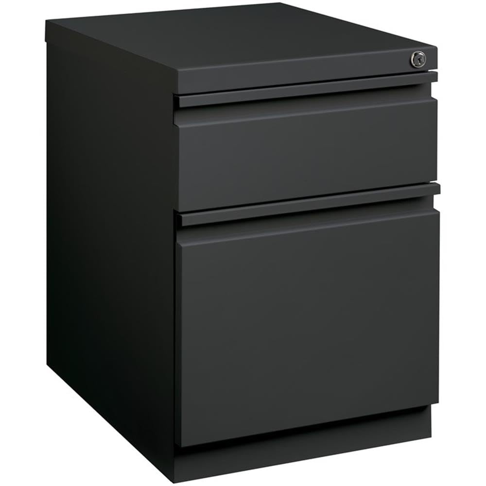 Hirsh Industries Dark Coal / Modern / 21.75" H x 15" W x 19.88" D Mobile File Cabinets