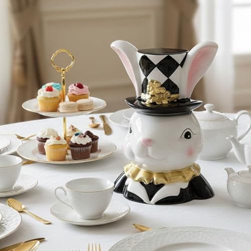 10 Strawberry Street Bunny Noir / 52 Ounces / 52.0 fluid_ounces Cookie Jars