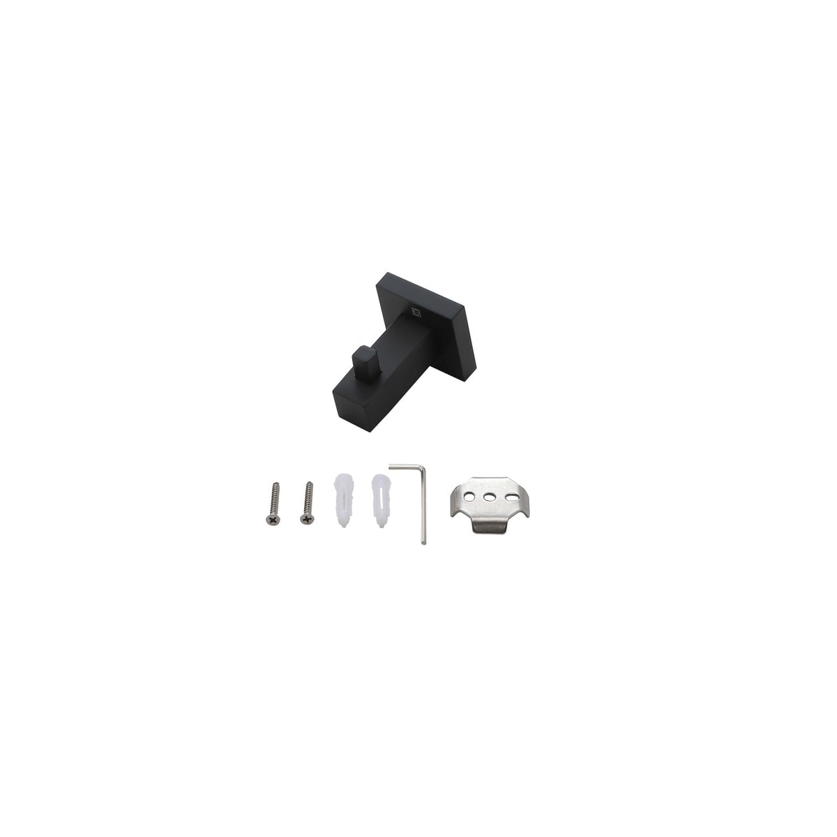 Isla 3-Pc Stainless Steel Hardware Set in Black by Elegant Kitchen and Bath – Stainless Steel, Black, Model HWB-12S3HMBK