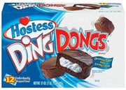 12 Pack Hostess Ding Dongs Cream Filled Chocolate Cakes