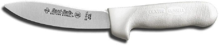 Dexter-Russell SANI-SAFE - SL12 - 5-1/4" Sheep Skinning Knife with White Poly Handle