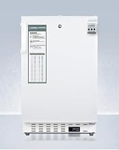 Summit Appliance Accucold 20” Refrigerator, 3.32 cu.ft. Capacity, Undercounter, Built-in, ADA Compliant, External Temperature Readout, White - ADA404REFALLHD (Left Handed Door Swing)