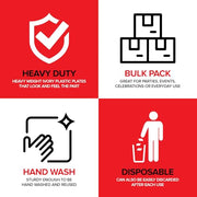 Stock Your Home Ivory & Gold / 100 / 100 Count Plates
