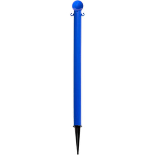 Light Duty 36" Ground Pole by Mr. Chain – 10"L x 17"W x 36"H, Hdpe With Uv Inhibitors, Blue, Model 91306