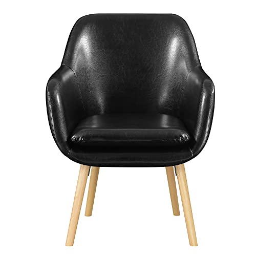 Convenience Concepts Slate Gray Linen / Chair / 25.25"L x 26.75"W x 33.5"H Chairs