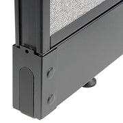 Steel End Base Cap for Interion Office Partition Panels by Global Industrial – Steel, Black, Model KSE